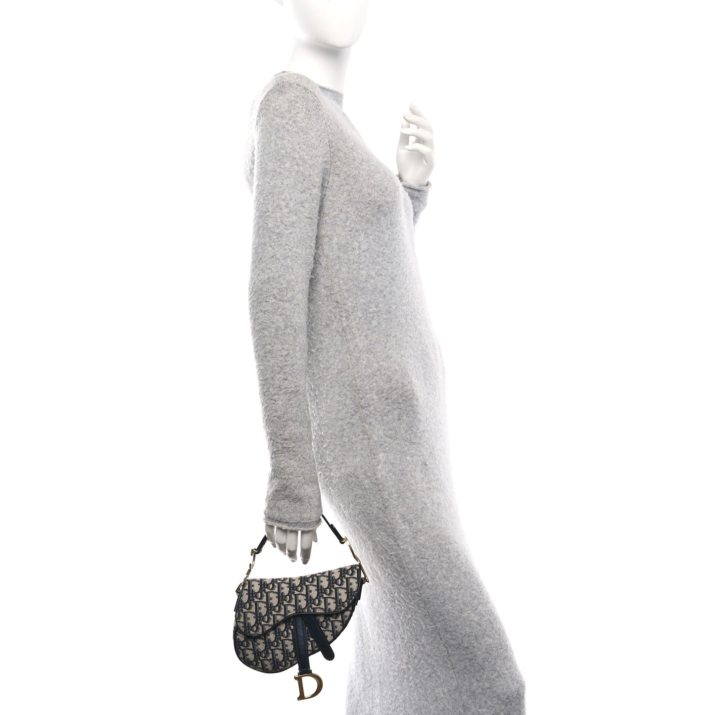 Oblique Mini Saddle Bag Blue