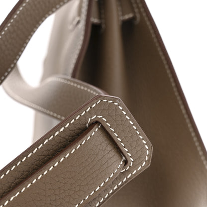 Hermes Taurillon Clemence Jypsiere 28 Etoupe 12 of 12