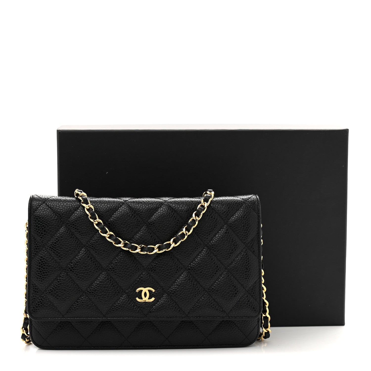 Chanel Caviar Quilted Wallet On Chain WOC Black 11 of 11
