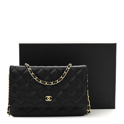 Chanel Caviar Quilted Wallet On Chain WOC Black 11 of 11