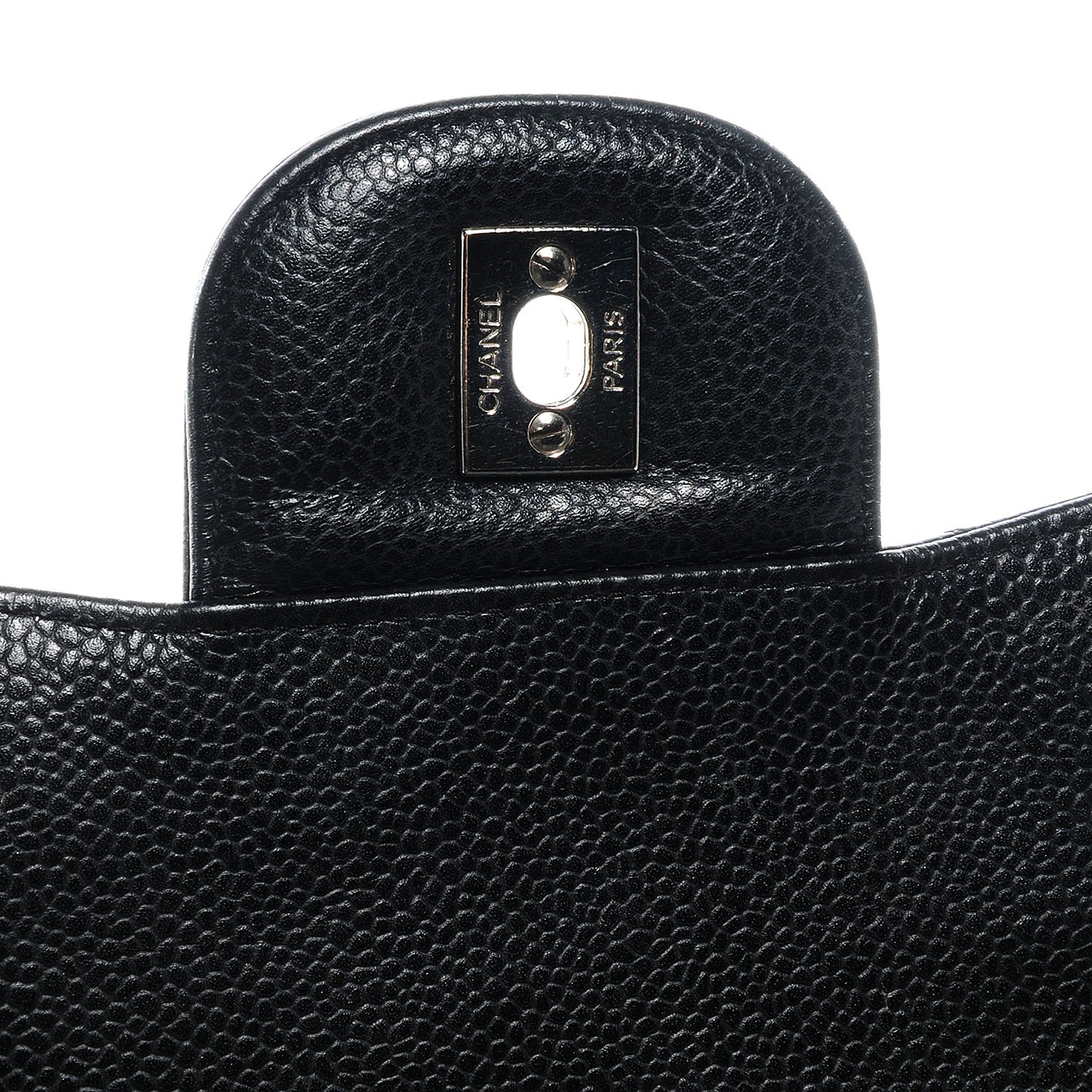 Caviar Jumbo Single Flap Black