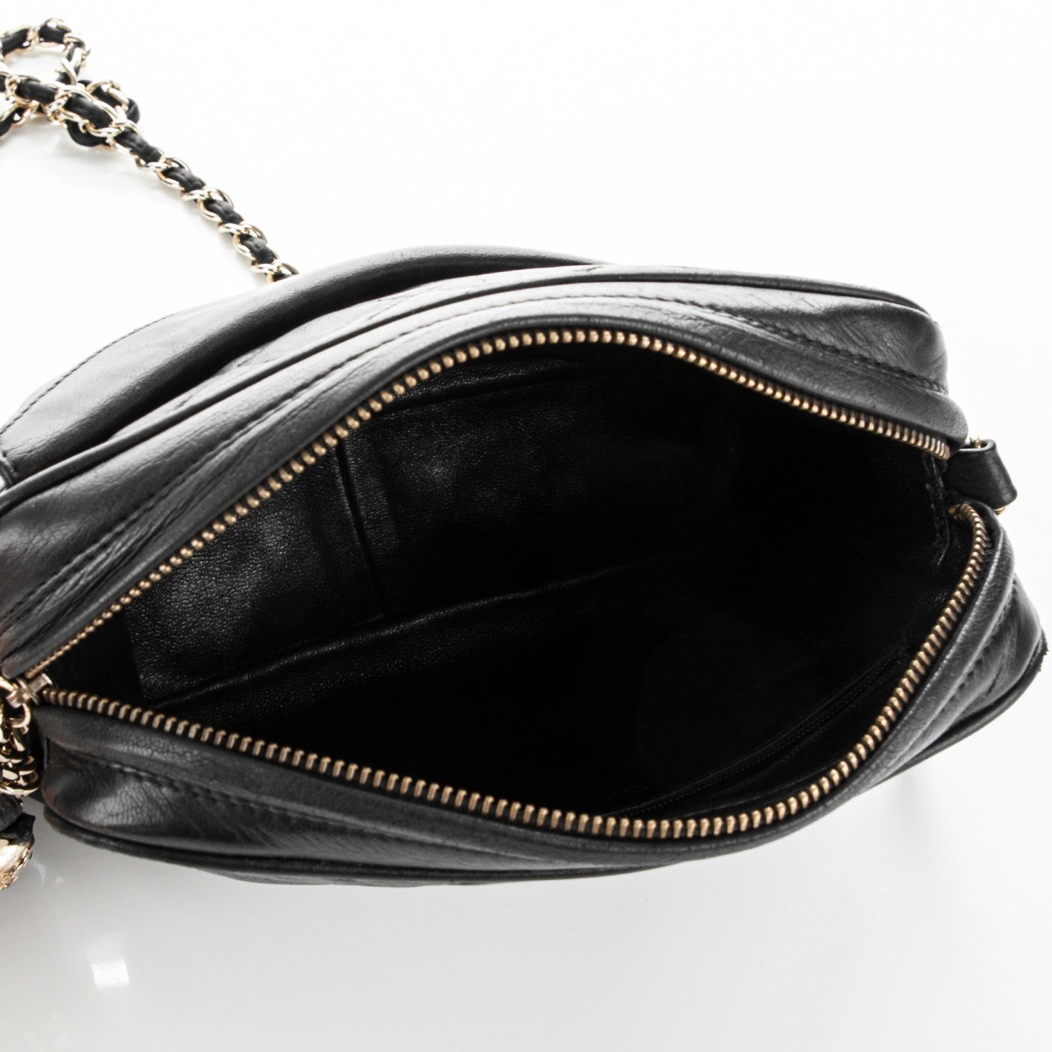 Chanel Lambskin Quilted Tassel Camera Case Black 5 of 9
