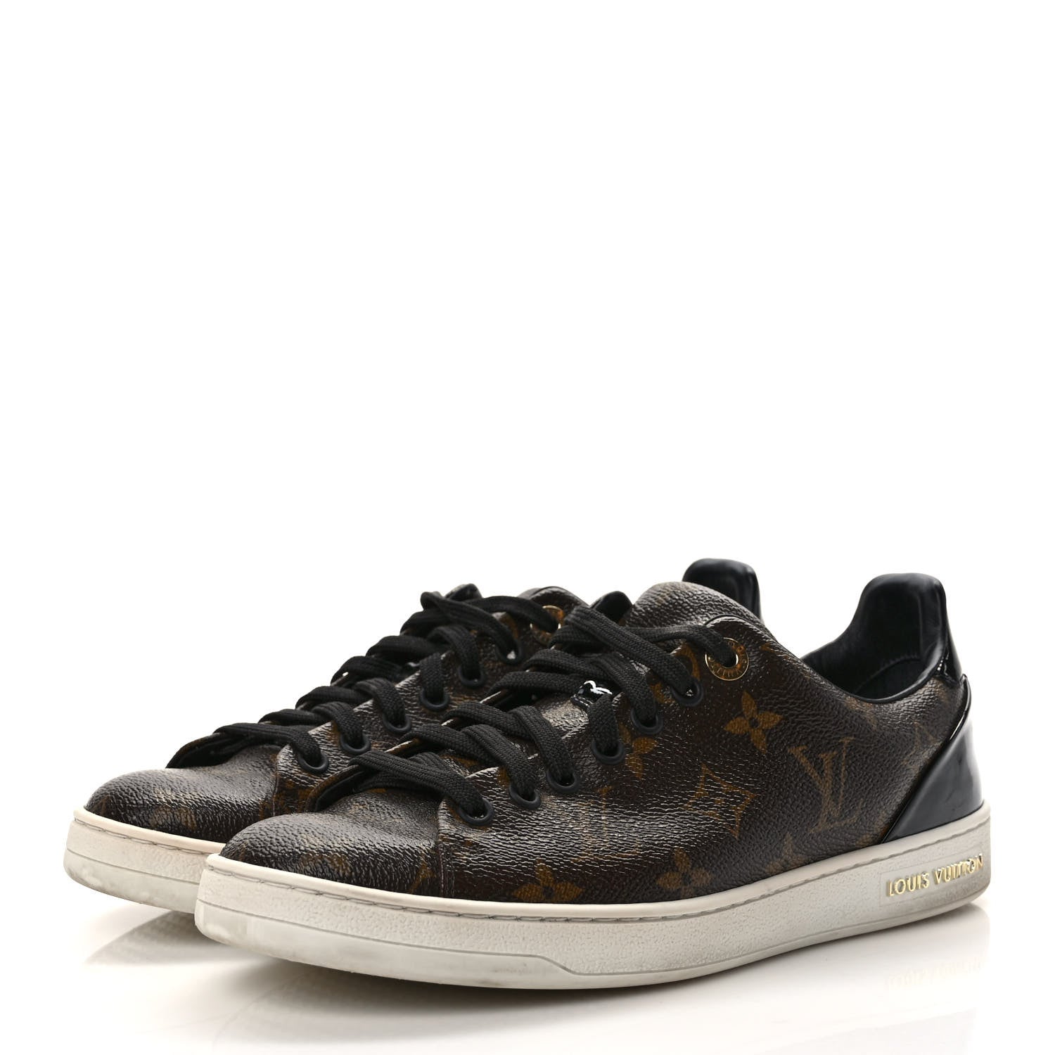Louis Vuitton Patent Monogram Frontrow Sneakers 37.5 3 of 9