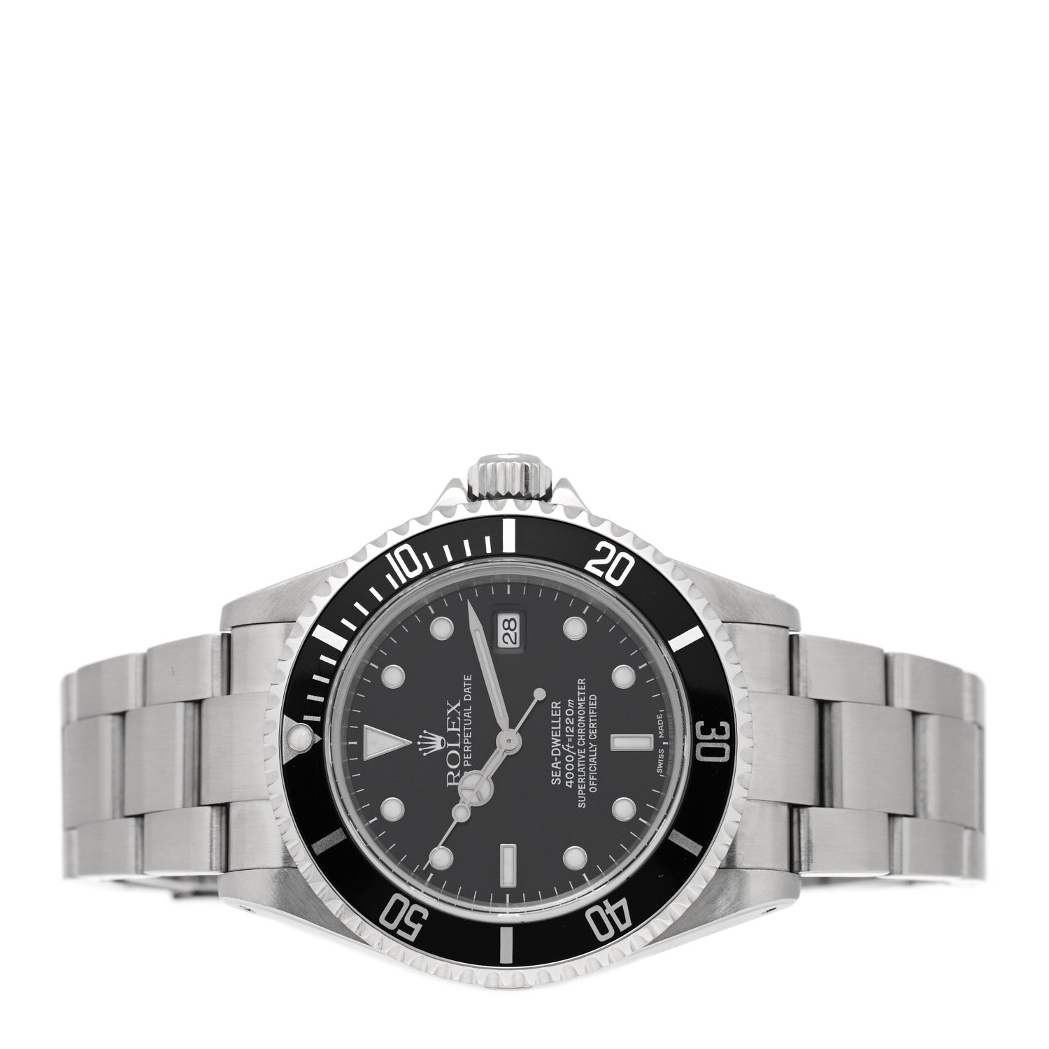 Rolex Stainless Steel 40mm Sea-Dweller Oyster Perpetual Watch Black 16600 2 of 4