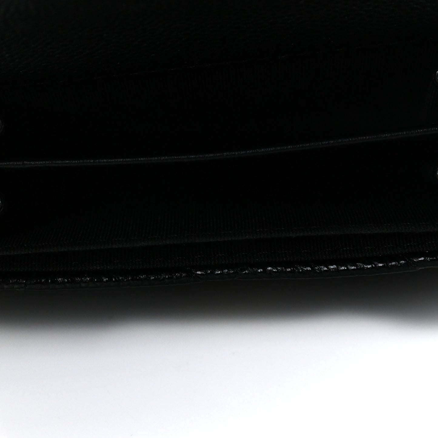 Caviar Quilted Miss Coco Clutch With Chain Black