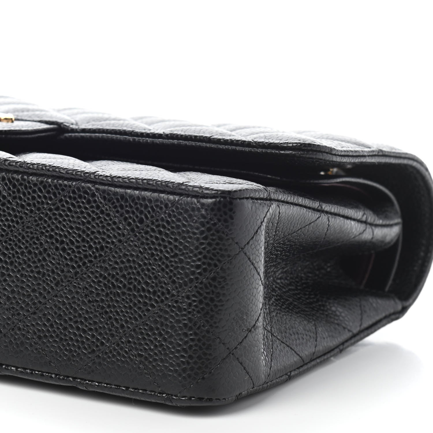 Chanel Caviar Quilted Medium Double Flap Black 9 of 10