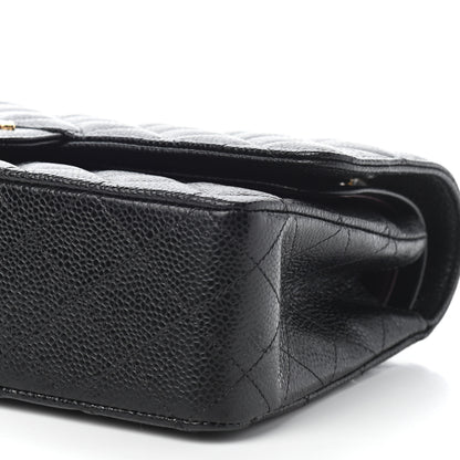 Chanel Caviar Quilted Medium Double Flap Black 9 of 10