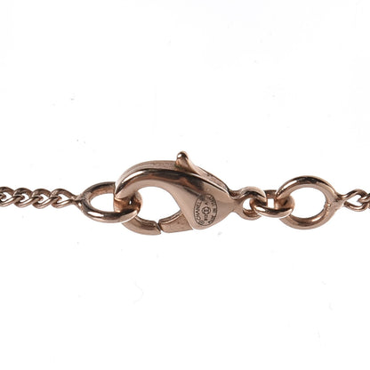 Chanel Resin Crystal CC Drop Necklace Rose Gold Violet 4 of 7