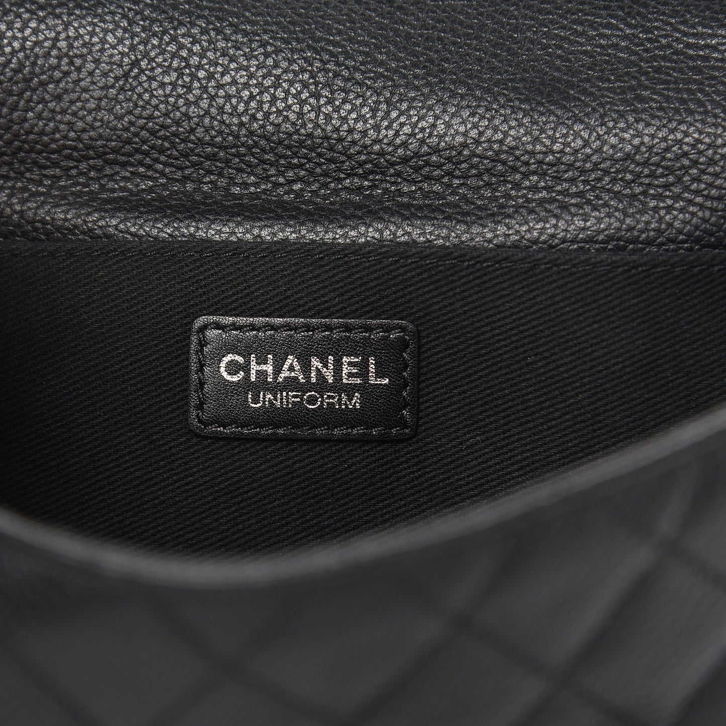 Grained Calfskin Quilted 2.55 Reissue Flap Belt Bag Clutch Black