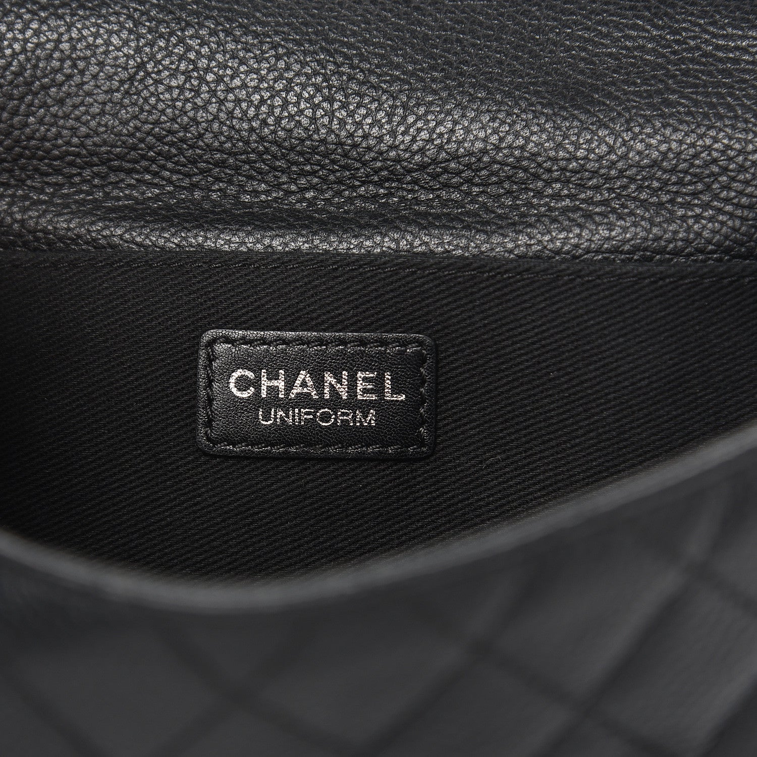 Chanel Grained Calfskin Quilted 2.55 Reissue Flap Belt Bag Clutch Black 6 of 13