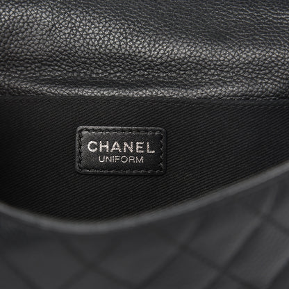 Chanel Grained Calfskin Quilted 2.55 Reissue Flap Belt Bag Clutch Black 6 of 13