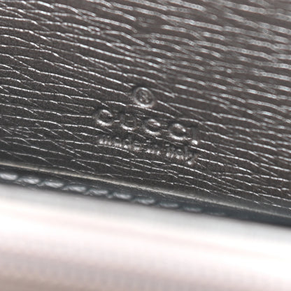 Gucci Metallic Shangai Calfskin Lovely Zip Around Wallet Dark Shell 6 of 8