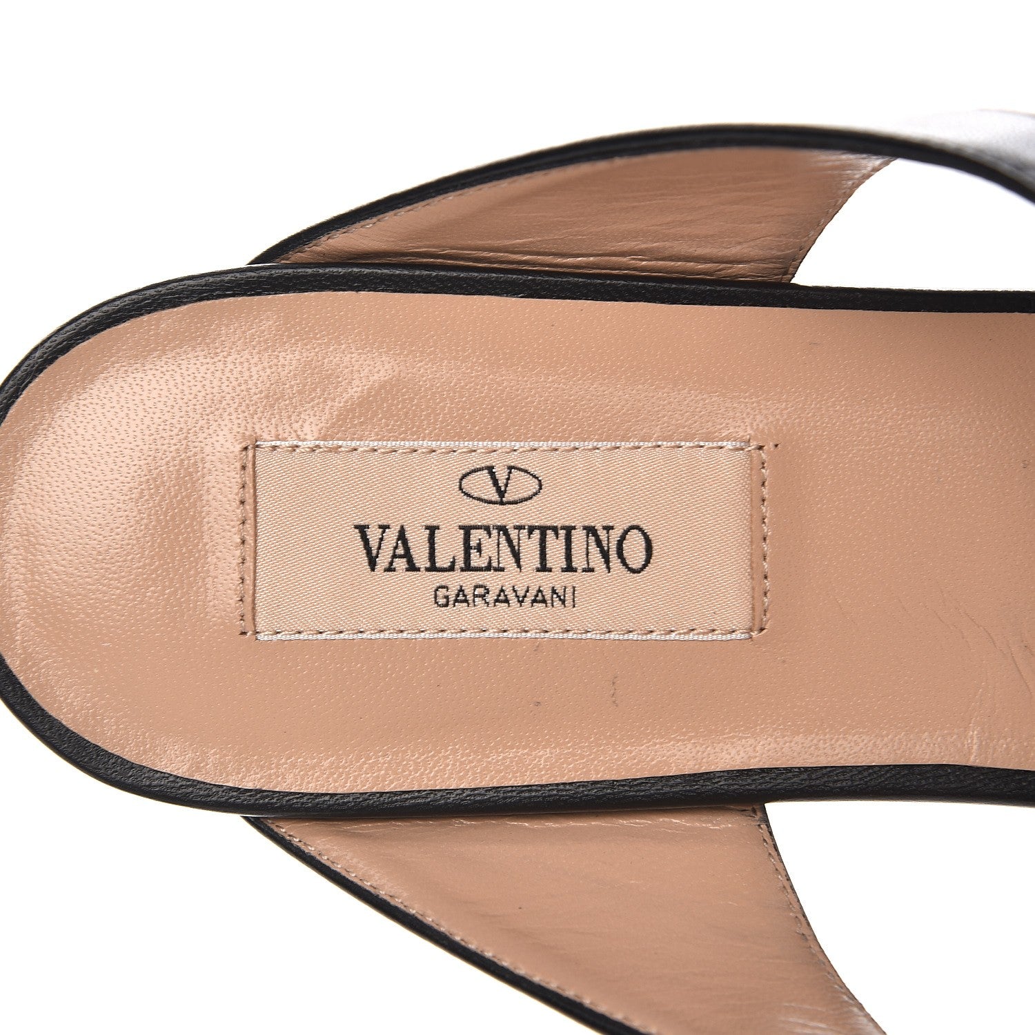 Valentino Garavani Nappa Rockstud Ankle Strap Flat Sandals 39 Black 6 of 9