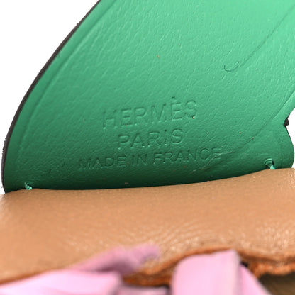 Hermes Milo Lambskin Grigri Rodeo Pegase Horse Bag Charm PM Chai Mauve Sylvestre Menthe 3 of 4