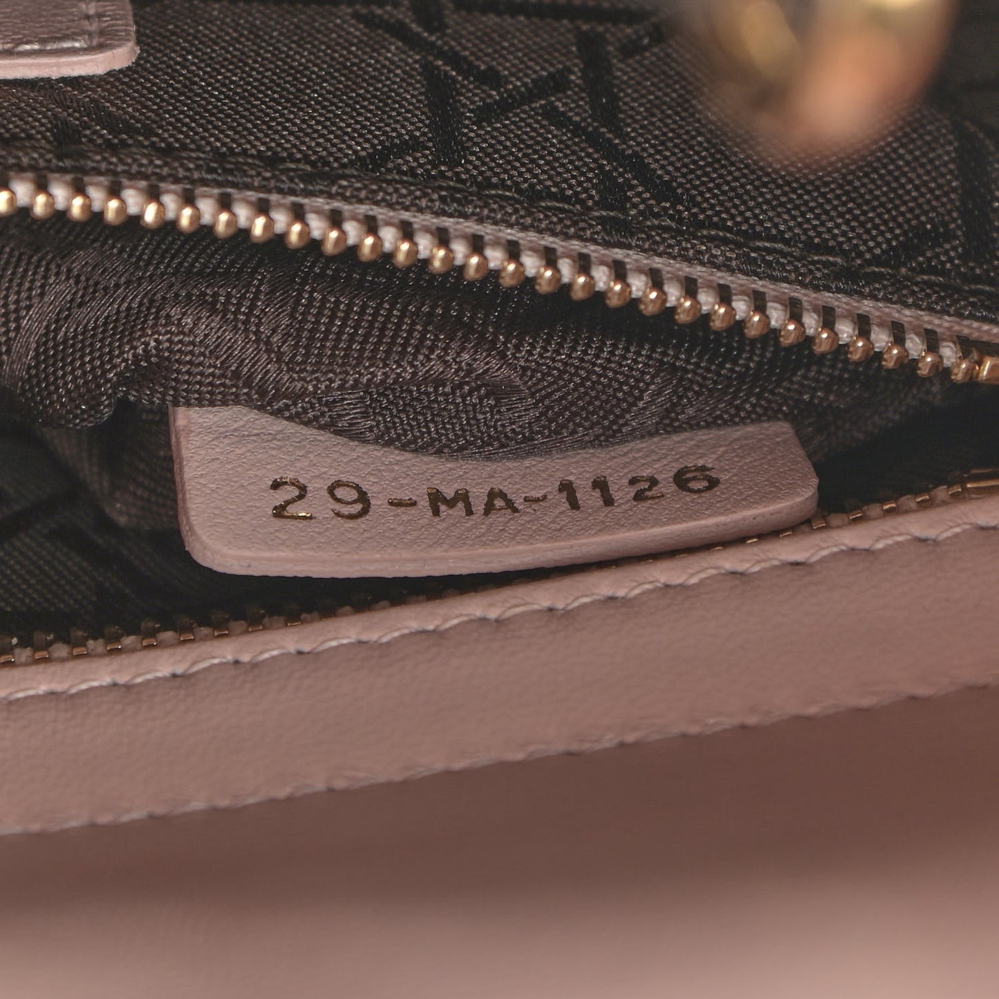 Lambskin Cannage Small Lucky Badges My Lady Dior Pink