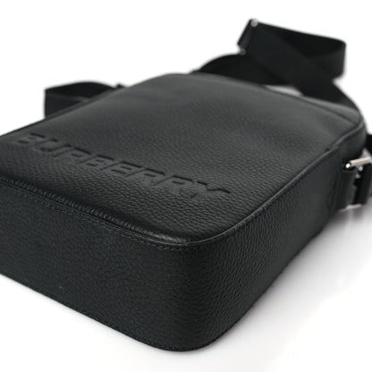 Burberry Pebbled Calfskin Logo Embossed Thornton Messenger Bag 8 of 8