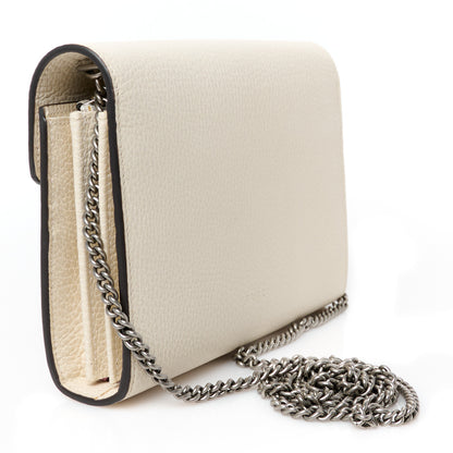 Gucci Dollar Calfskin Mini Dionysus Chain Wallet Mystic White 3 of 10