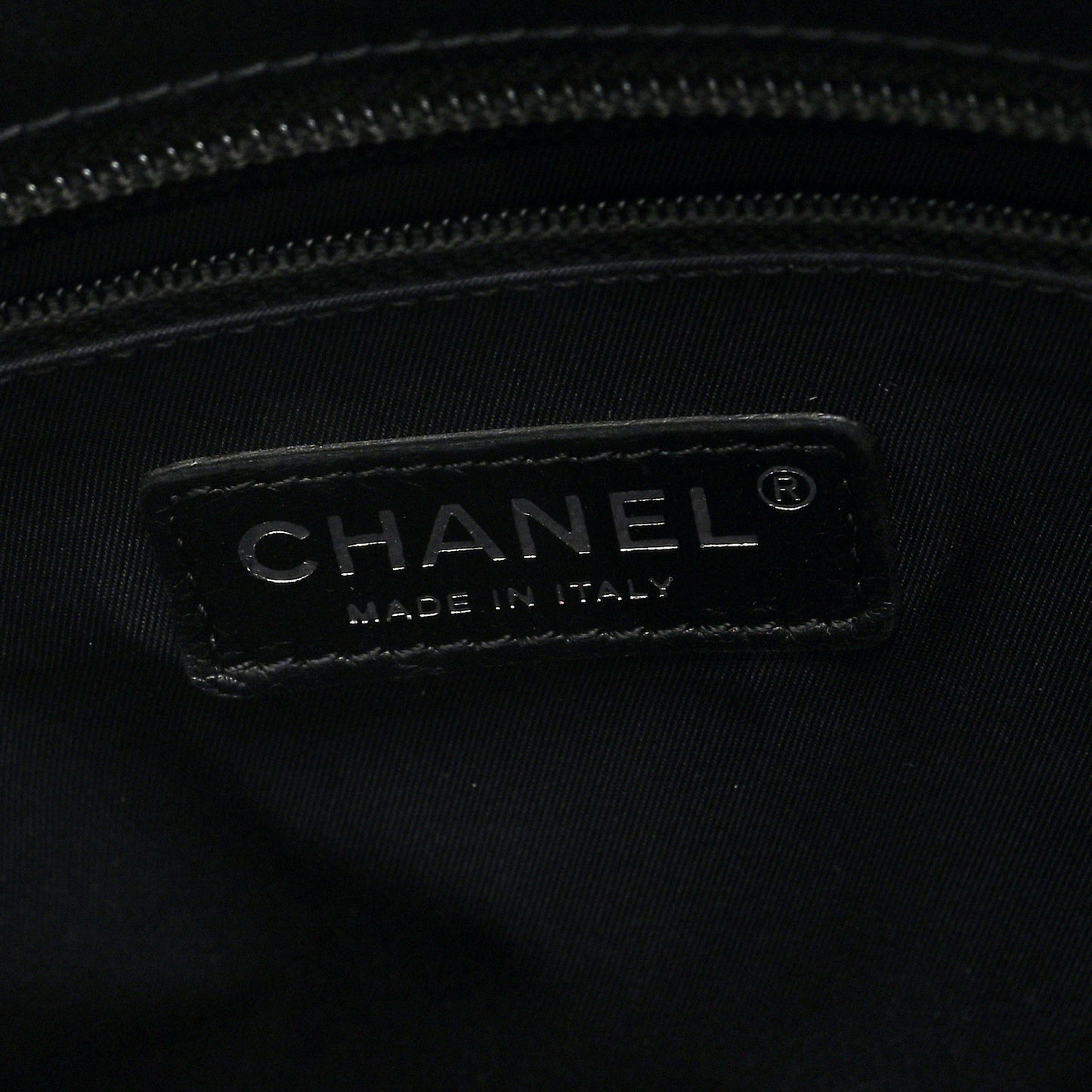 Coated Canvas Quilted Large Paris Biarritz Tote Black