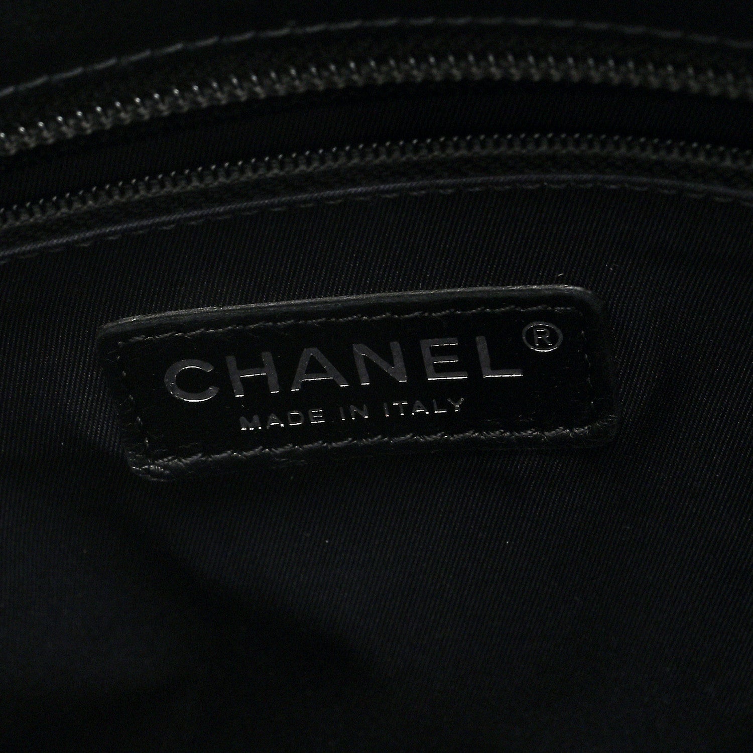 Chanel Coated Canvas Quilted Large Paris Biarritz Tote Black 6 of 10