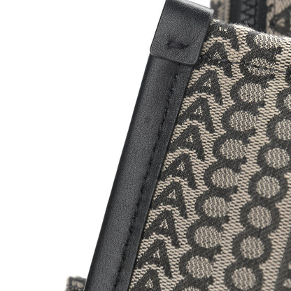 Marc Jacobs Cotton Jacquard Monogram Medium The Traveler Tote Bag Beige Multicolor 13 of 14
