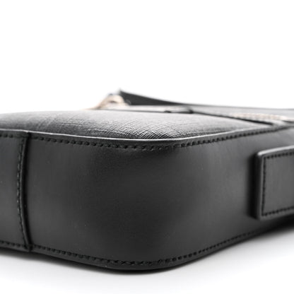 Gucci GG Supreme Monogram Appia Calfskin Web Small Camera Messenger Bag Black Grey 10 of 12