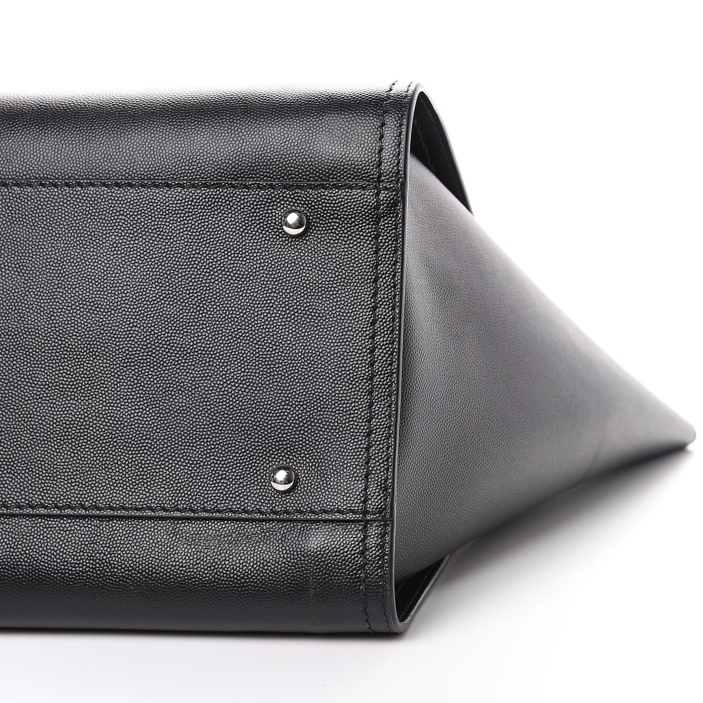 Caviar Medium Studded Deauville Tote Black