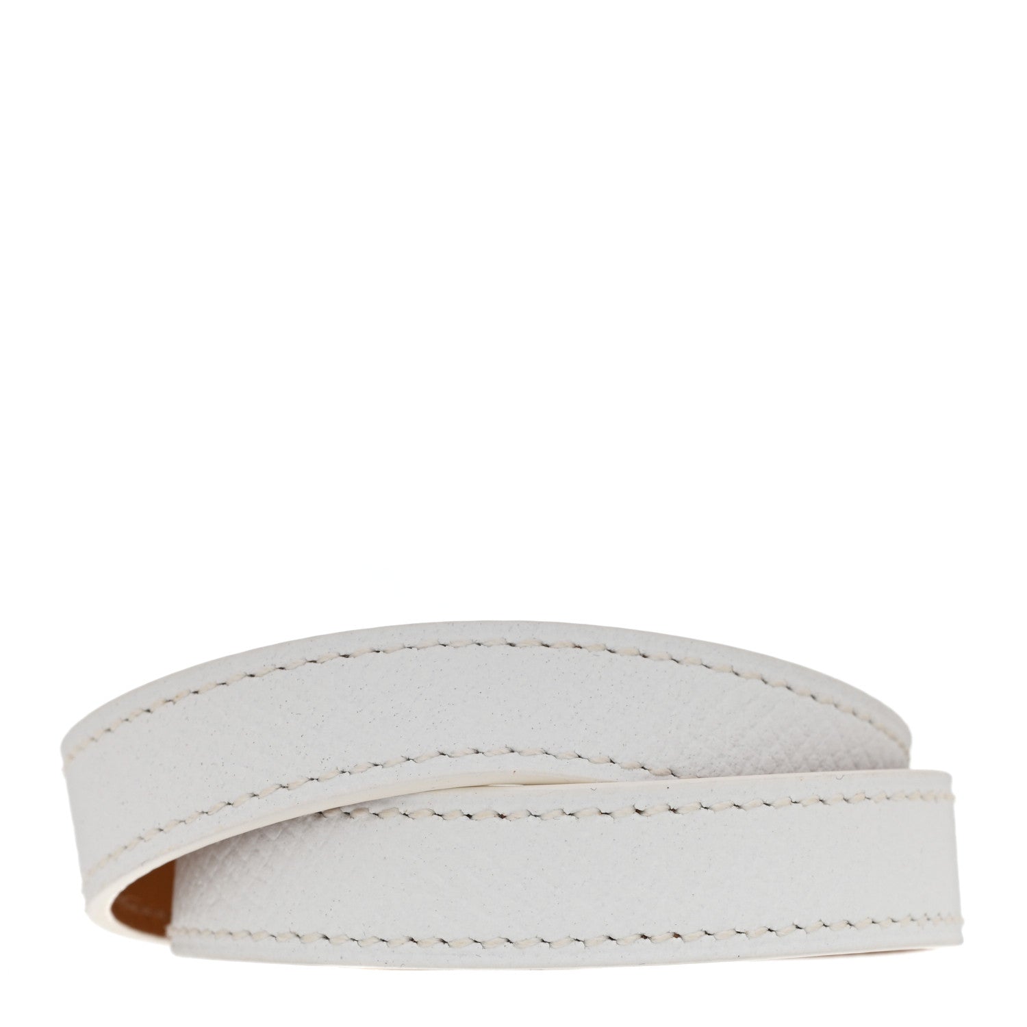 Hermes Epsom Kelly Double Tour Bracelet M White 3 of 5