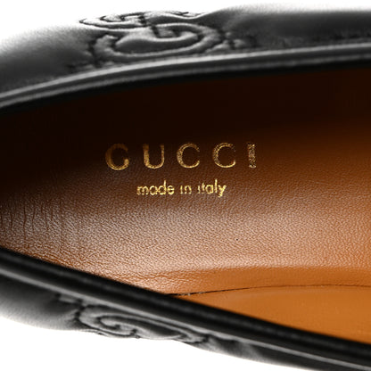 Gucci Nappa Charlotte GG Matelasse Womens Jordaan Loafers 35.5 Black 6 of 8