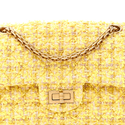 Chanel Tweed Quilted 2.55 Reissue Mini Flap Yellow 8 of 11