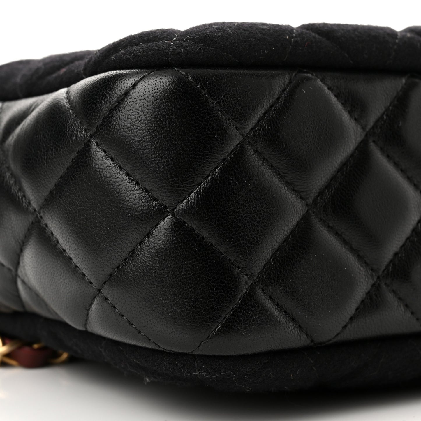 Felt Quilted Paris-Hamburg Charms Camera Case Dark Navy