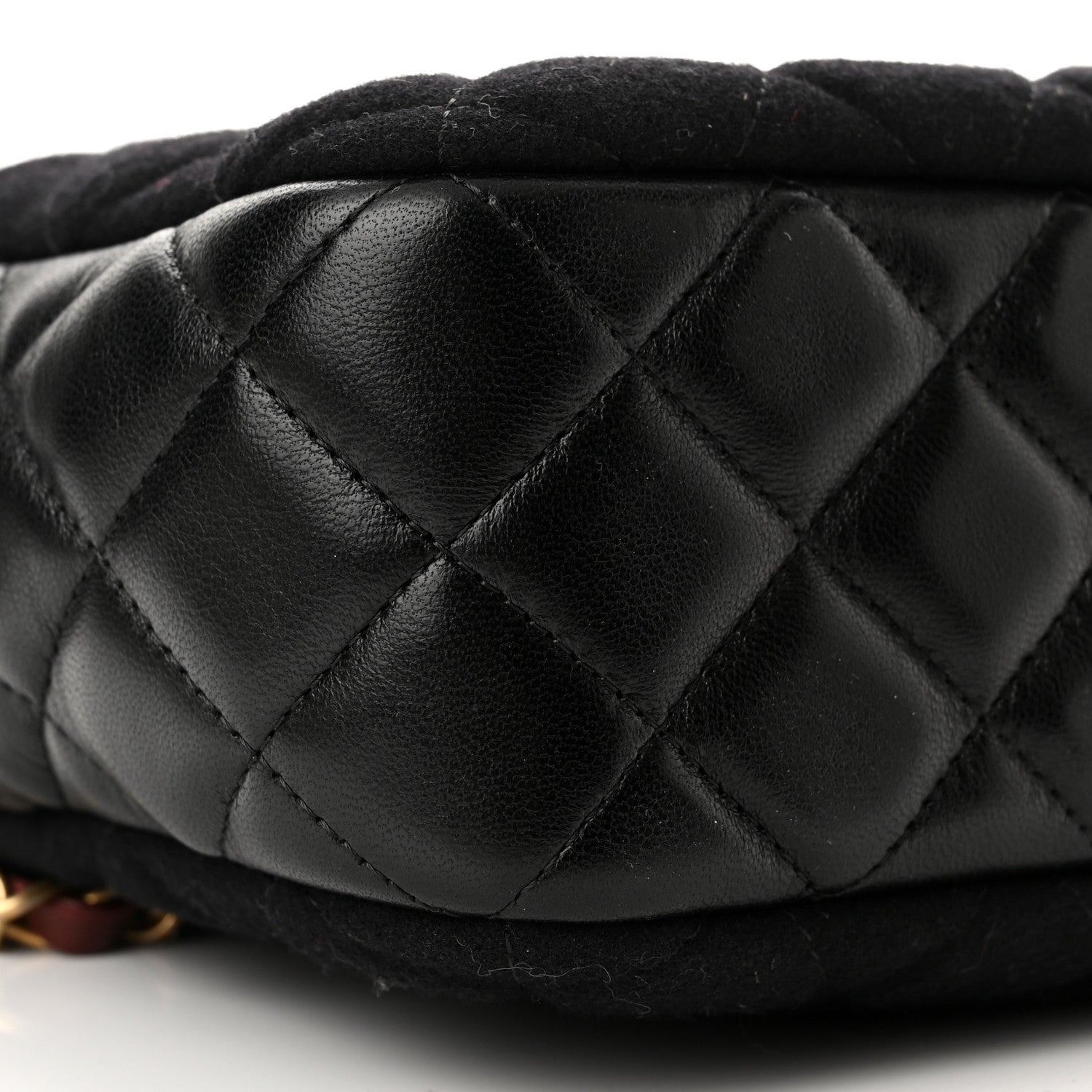 Chanel Felt Quilted Paris-Hamburg Charms Camera Case Dark Navy 9 of 10