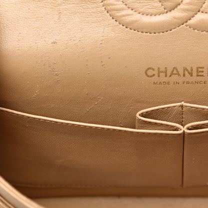 Chanel Caviar Quilted Medium Double Flap Beige 21 of 25