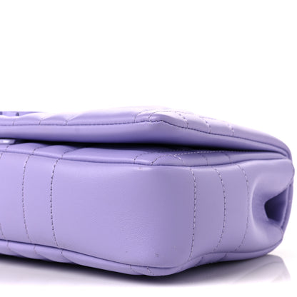 Burberry Lambskin Quilted Small Lola Bag Soft Violet 8 of 8