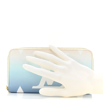 Louis Vuitton Monogram Giant By The Pool Zippy Wallet Blue 2 of 16