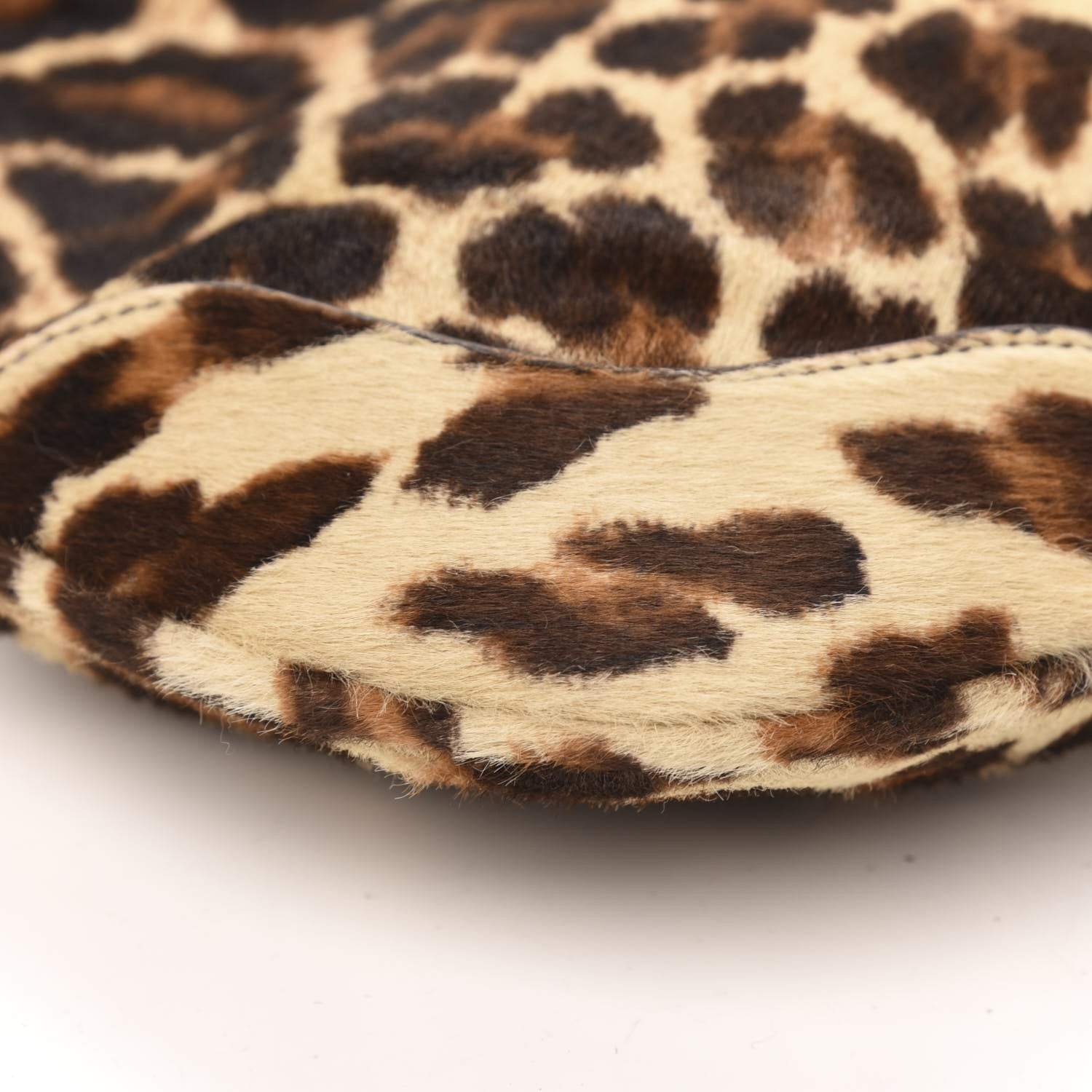 Prada Calf Hair Leopard Print Shoulder Bag Avorio 7 of 10