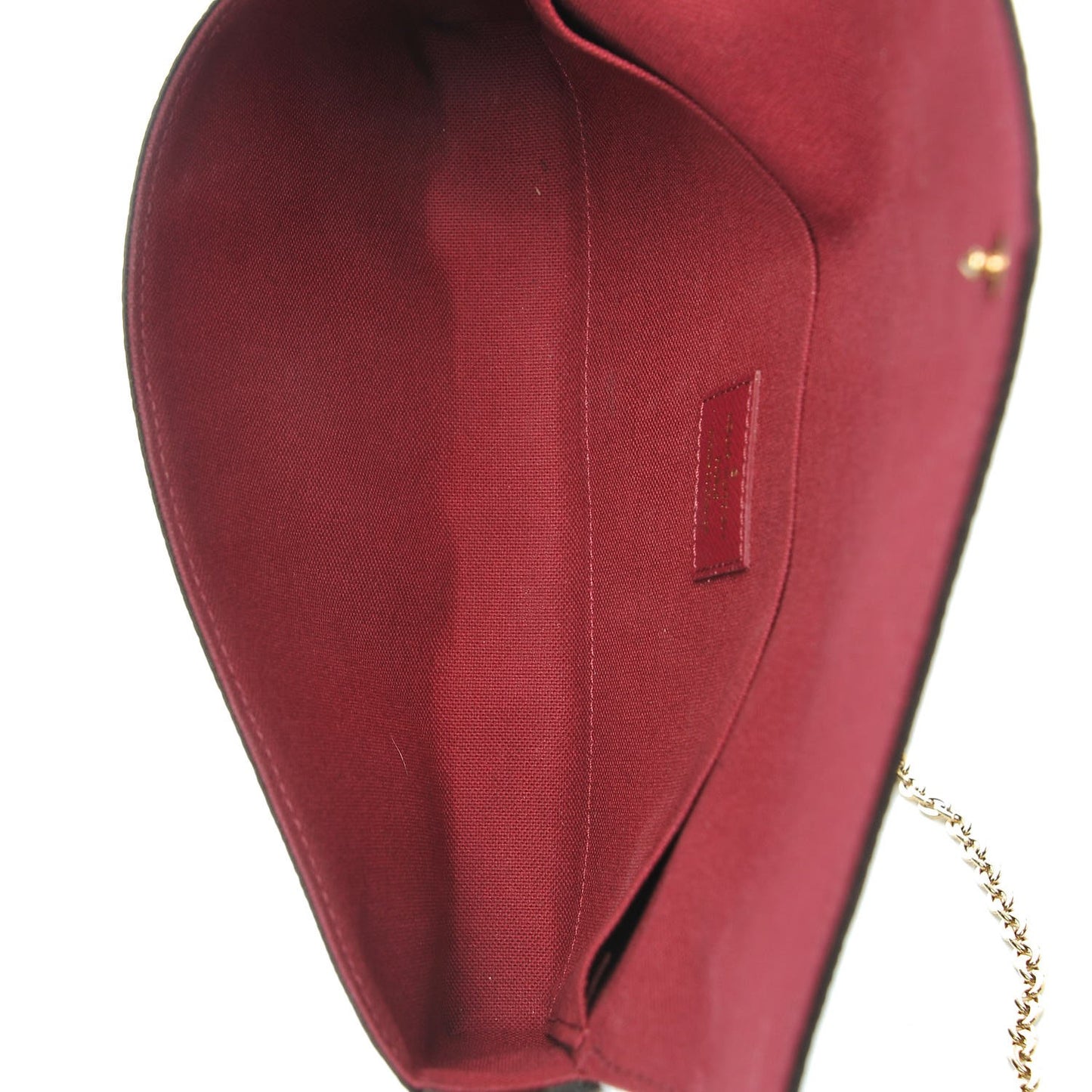 Monogram Pochette Felicie Chain Wallet Fuchsia