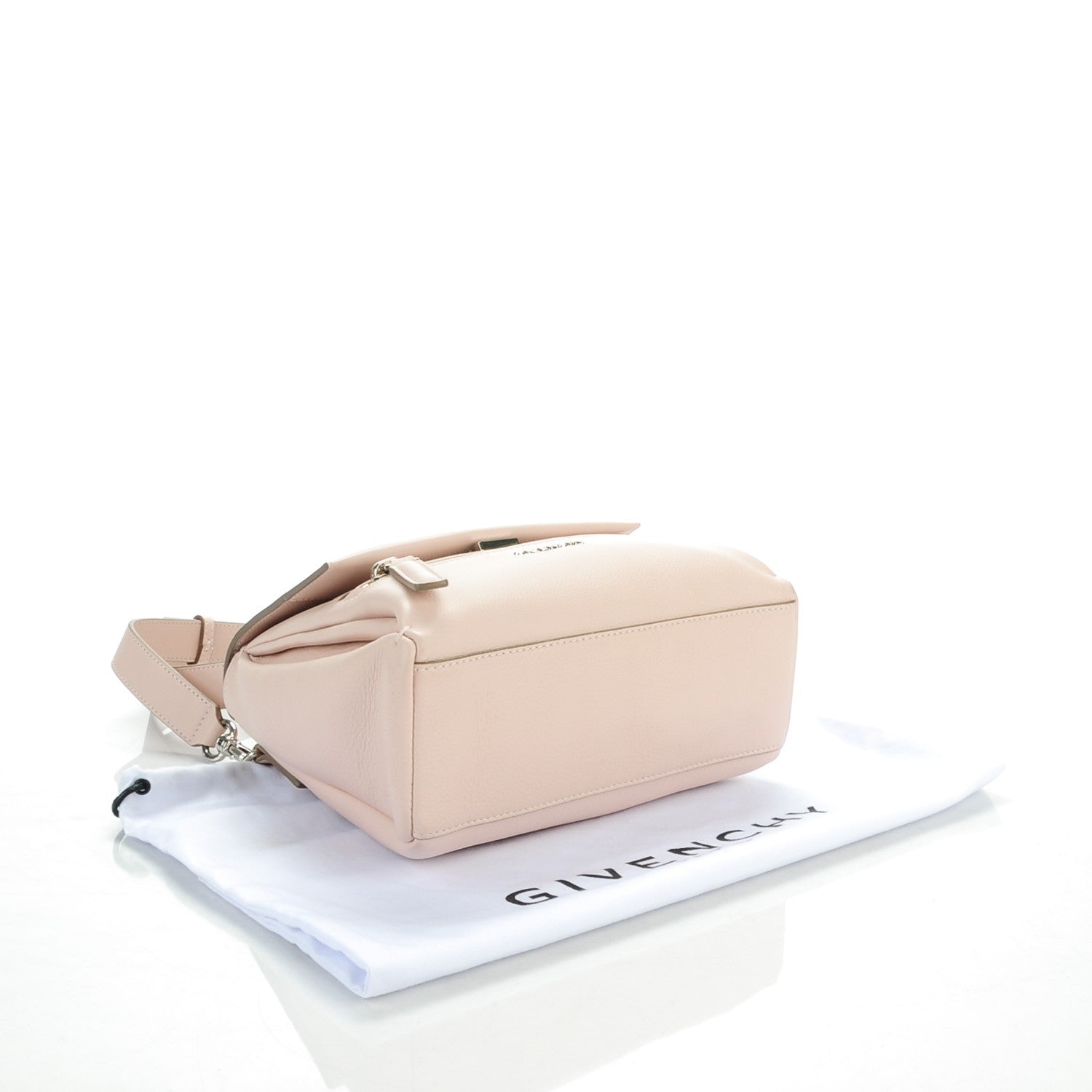Givenchy Waxy Grained Calfskin Mini Pandora Pure Flap Bag Nude Pink 4 of 7