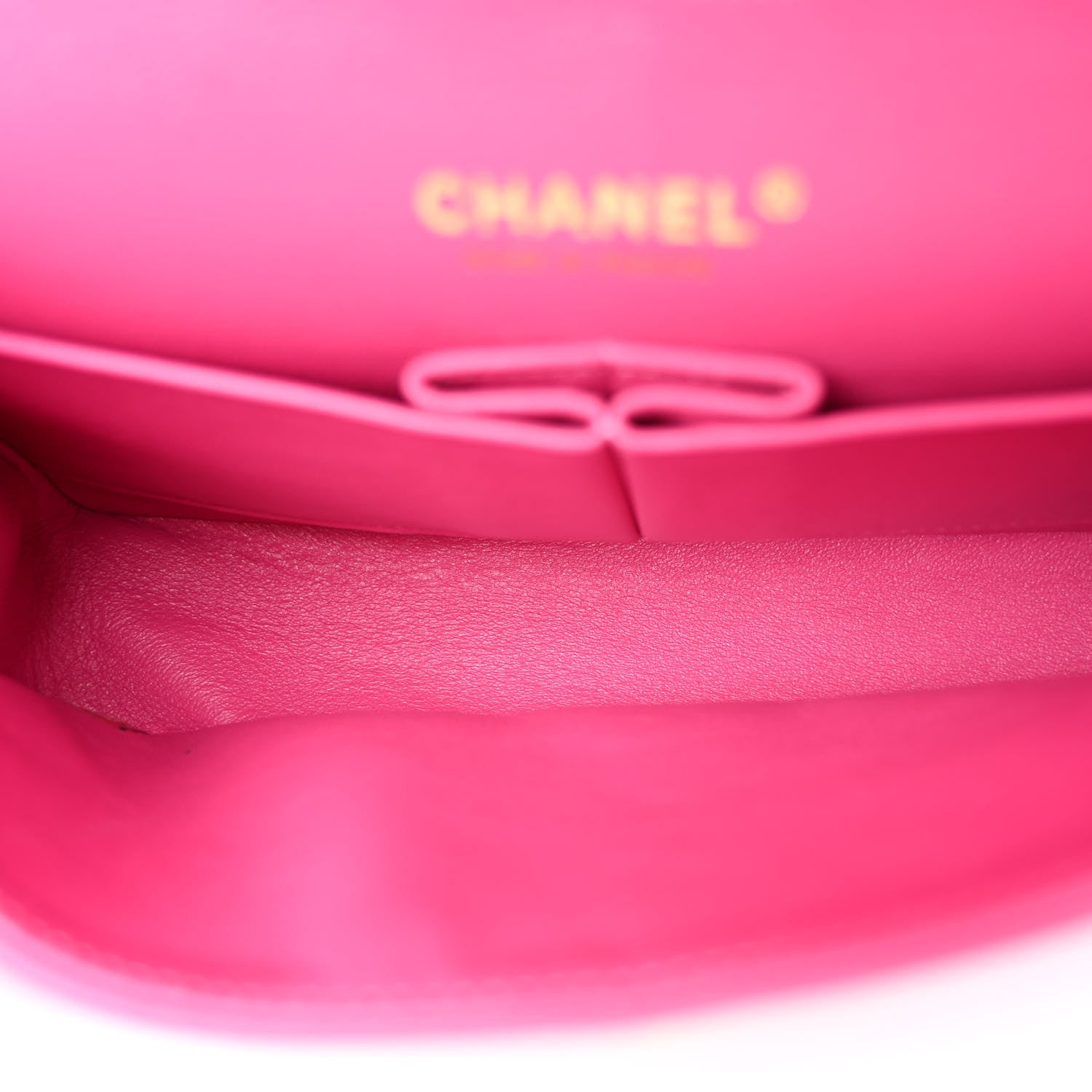 Chanel Lambskin Chevron Quilted Medium Double Flap Pink 5 of 10