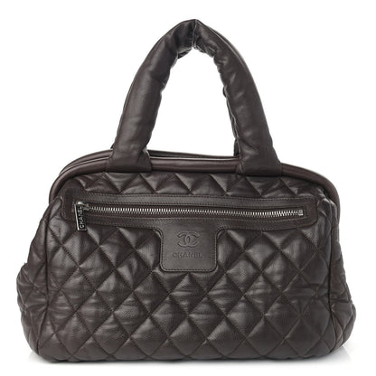 Chanel Caviar Coco Cocoon Bowler Chocolate 1 of 8