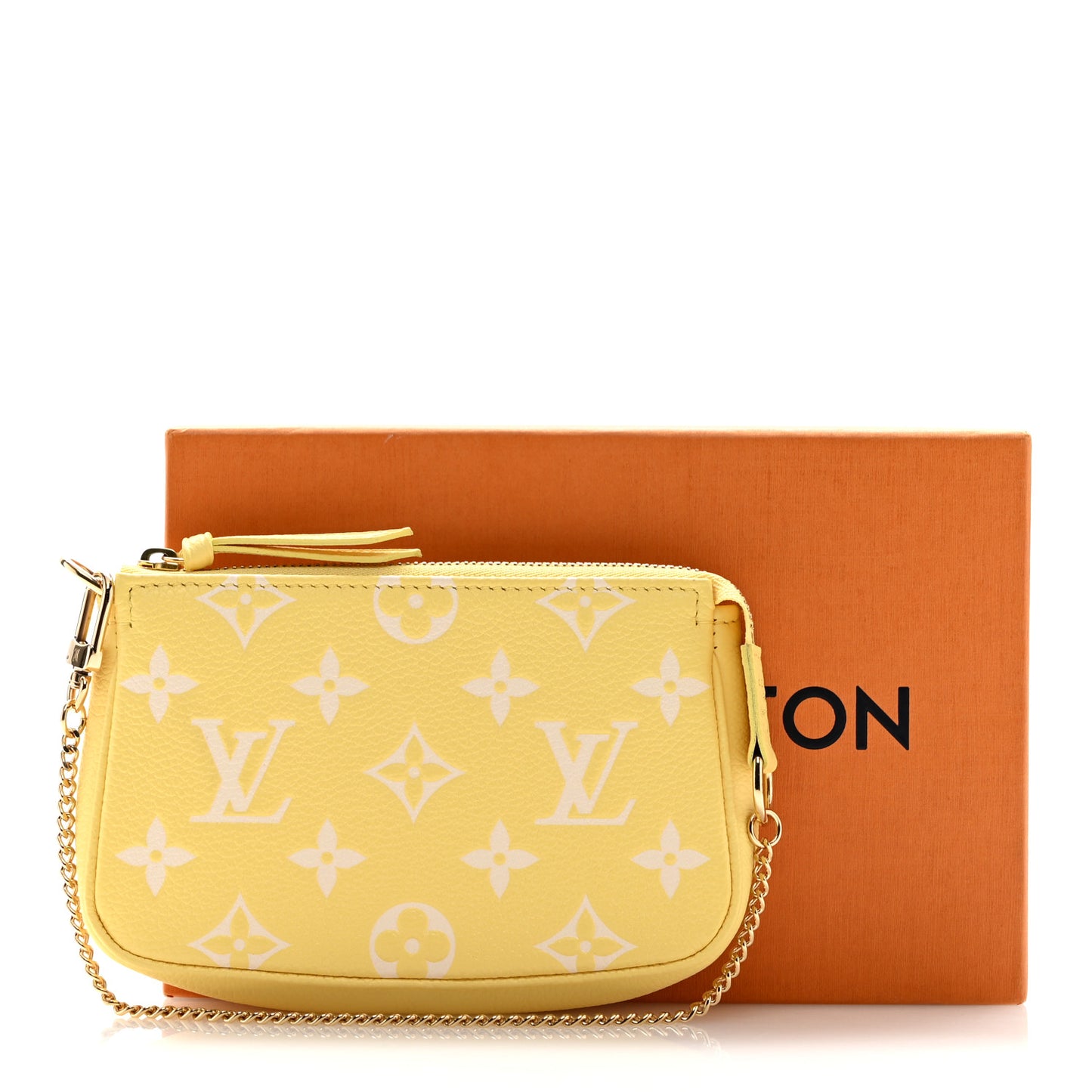 Empreinte Monogram Mini Pochette Accessories Lemon Curd Yellow