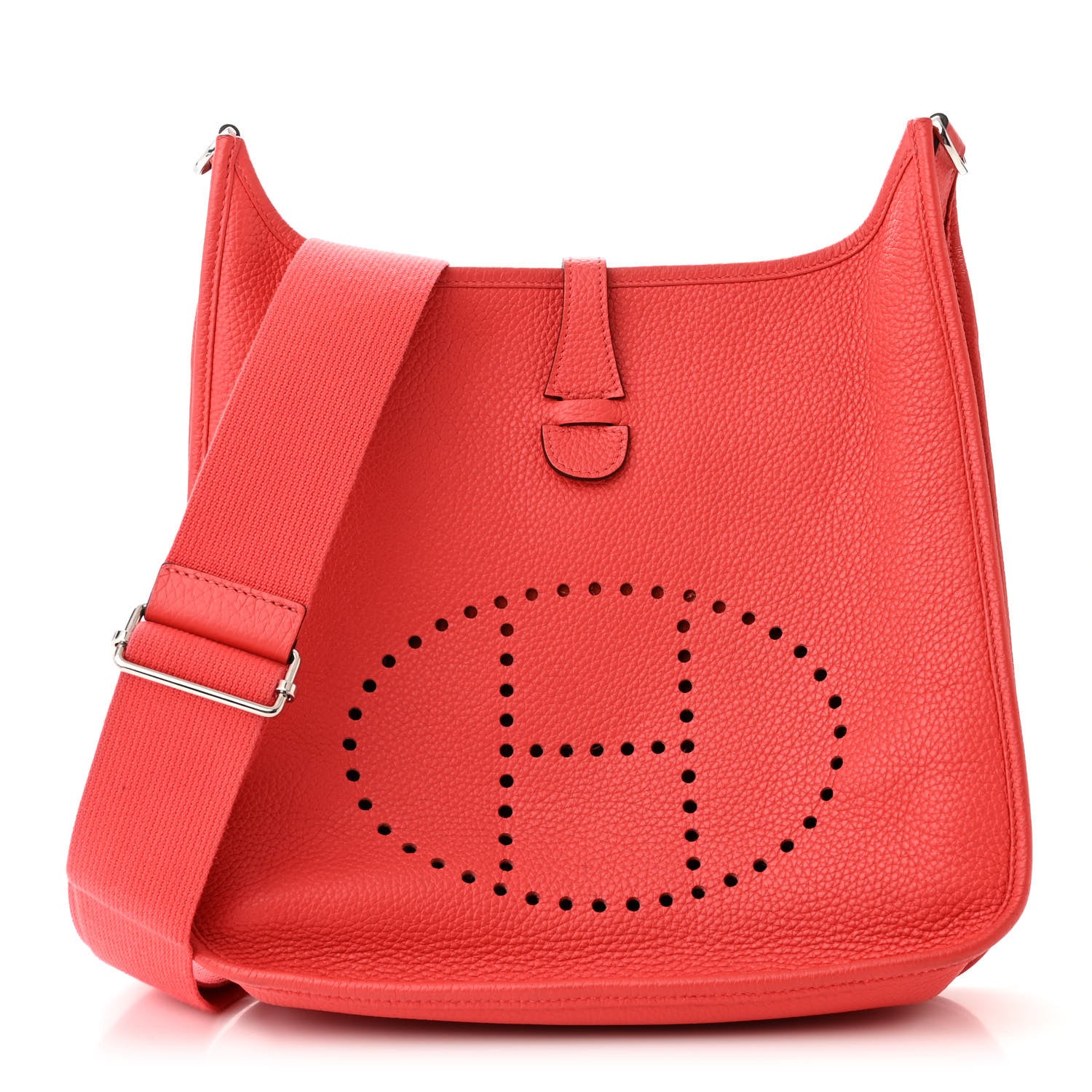 Hermes Taurillon Clemence Evelyne III PM Rouge Pivoine 1 of 10