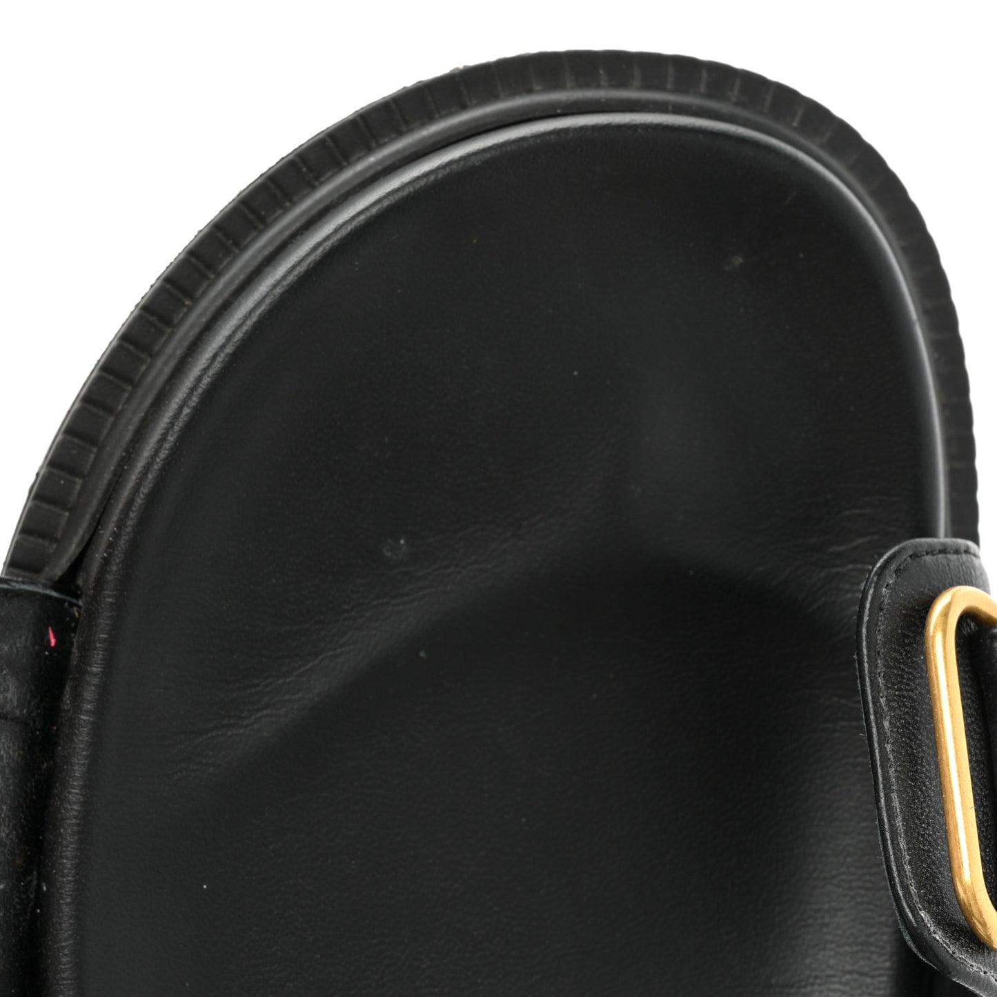 Lambskin Dioract 10mm Sandals 37 Black