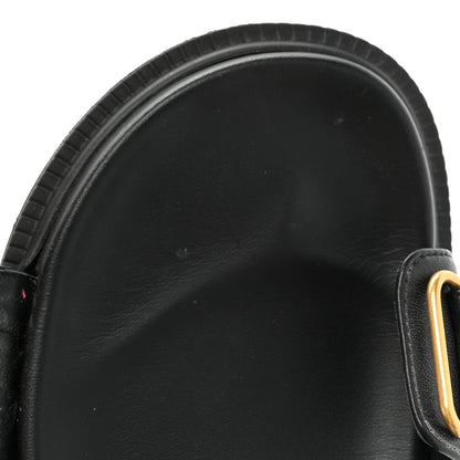 Christian Dior Lambskin Dioract 10mm Sandals 37 Black 9 of 12