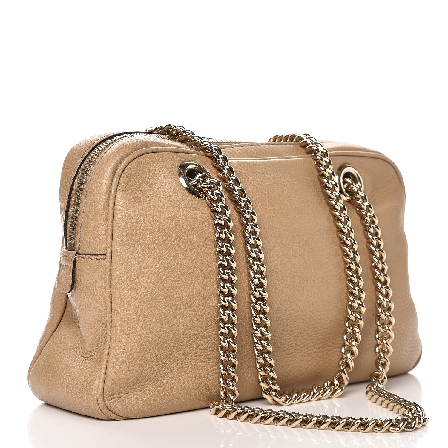 Gucci Pebbled Calfskin Small Soho Bowler Camelia 3 of 12