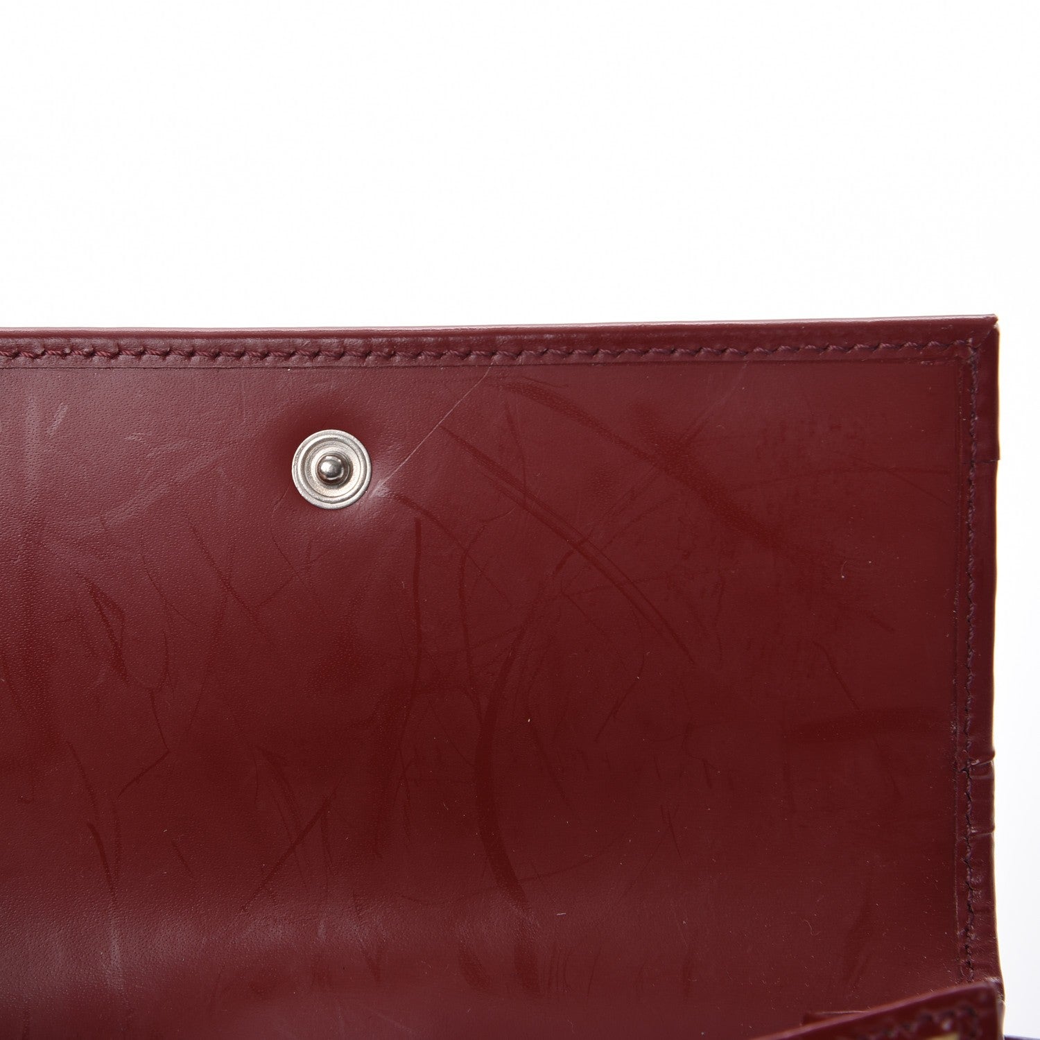 Burberry Haymarket Check Compact Wallet Red 9 of 9