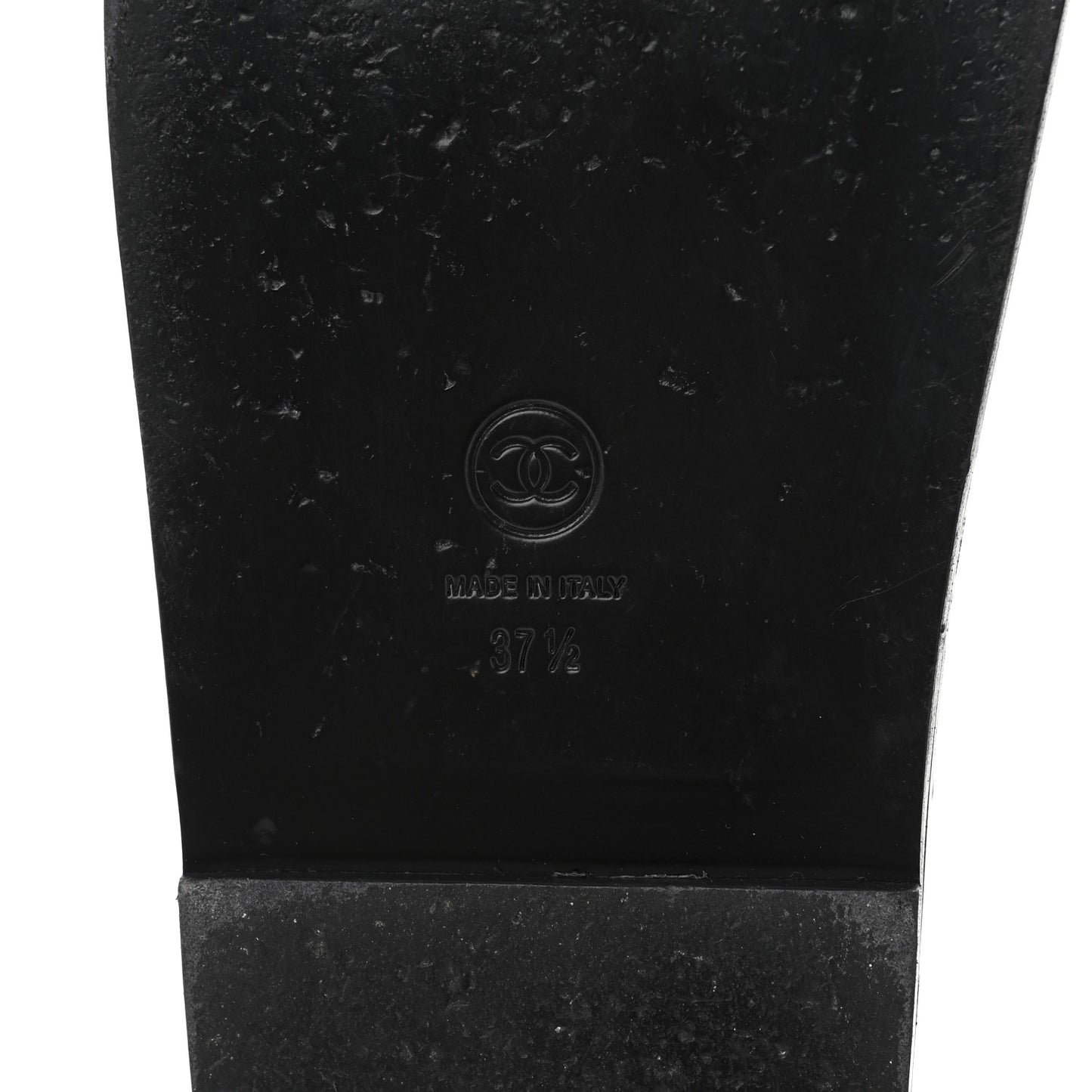 Grained Calfskin Velcro Dad Sandals 37.5 Black