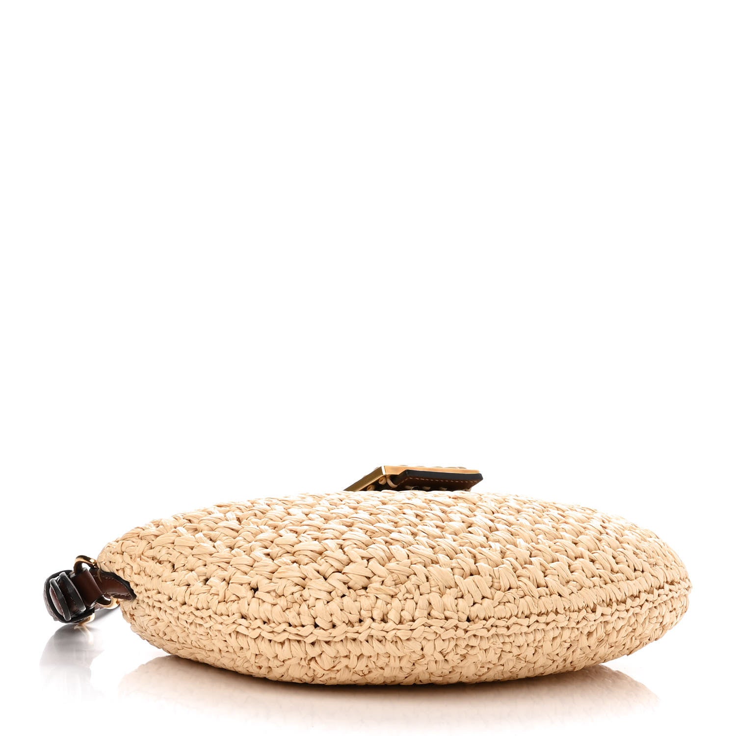 Fendi Raffia Croissant Hobo Natural 4 of 10