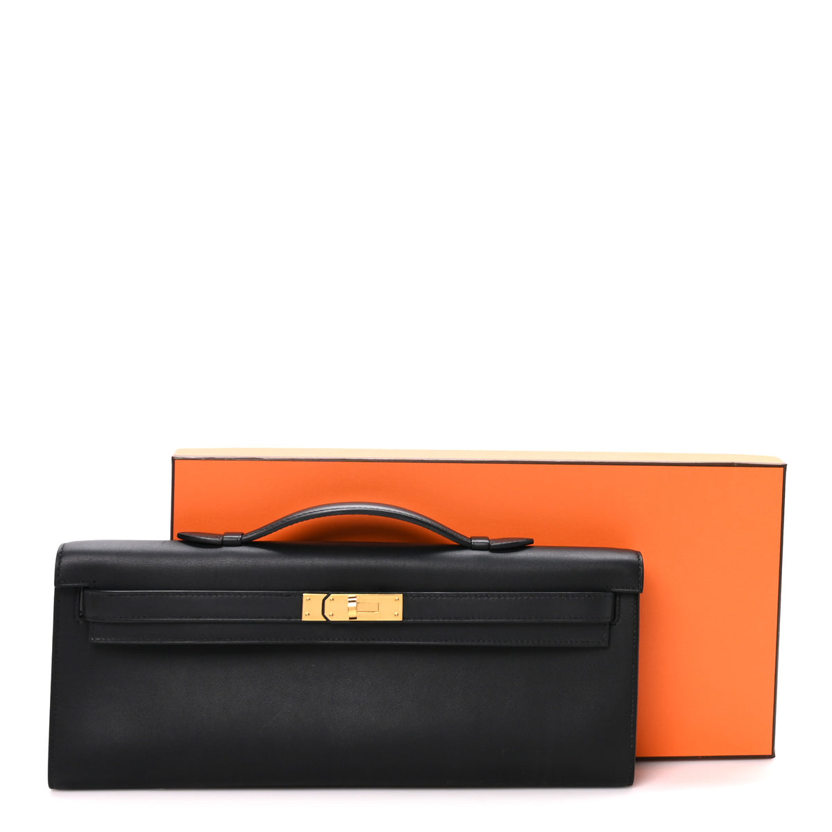 Swift Kelly Cut Clutch Pochette Black