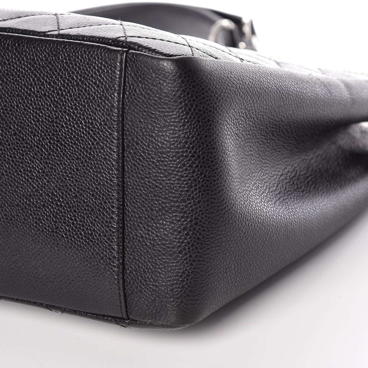 Caviar Quilted Grand Shopping Tote GST Black