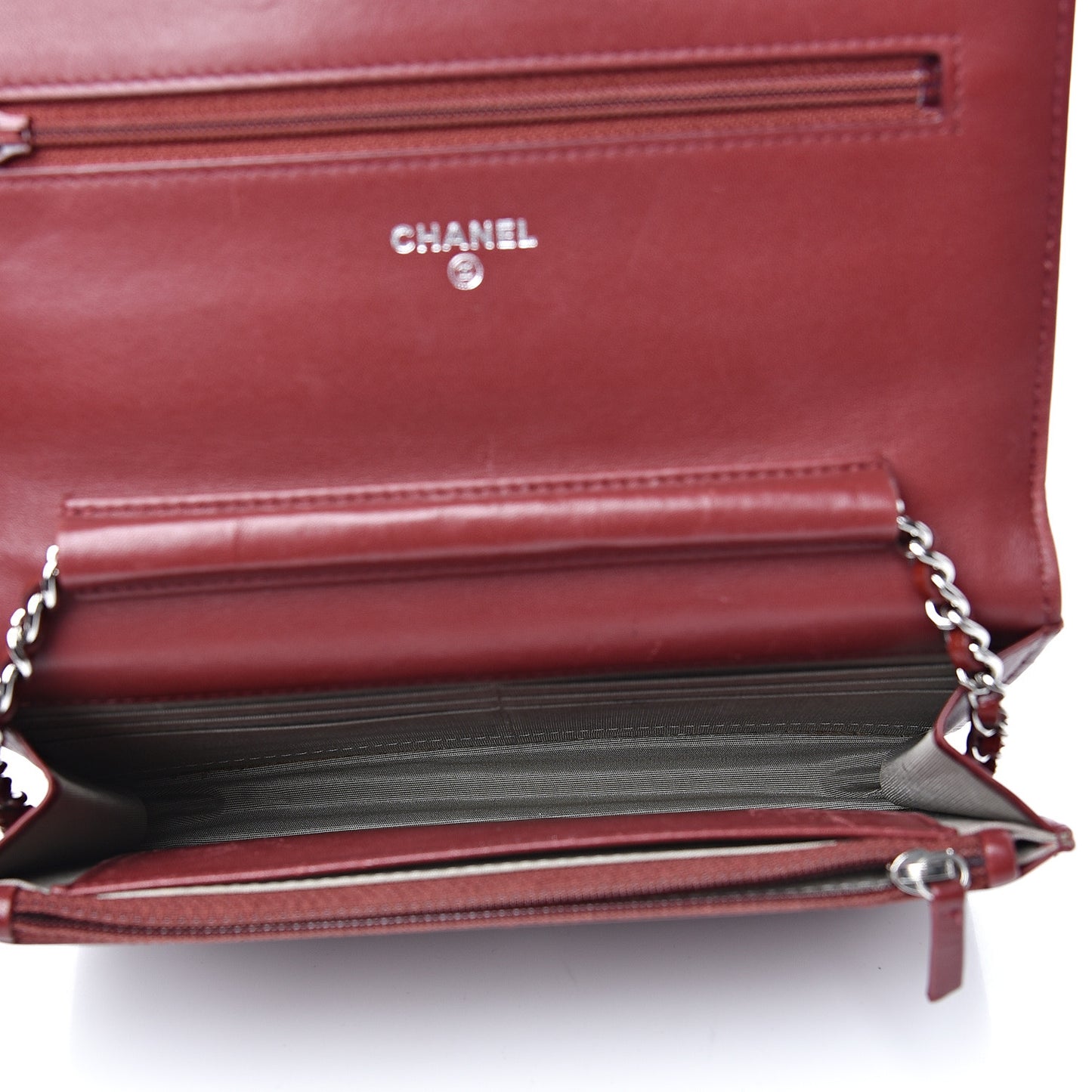 Caviar Timeless CC Wallet on Chain WOC Dark Red